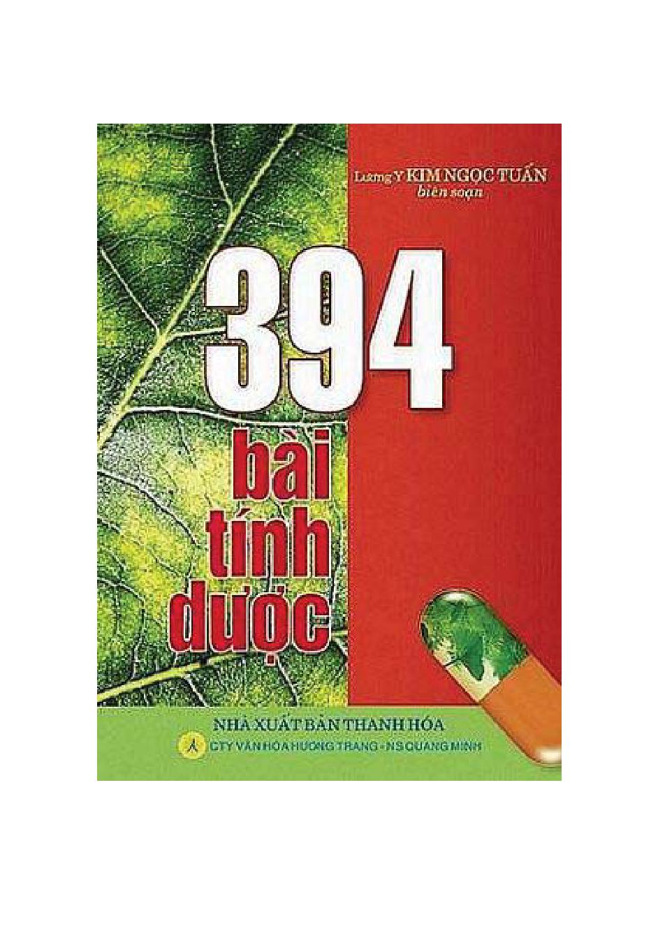 394 Bài Tính Dược