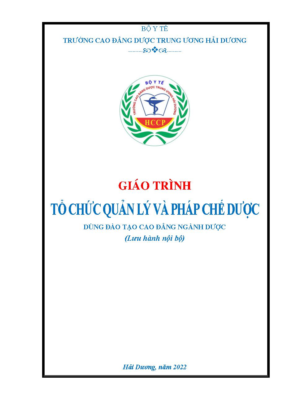 Tổ chức QLPC Dược